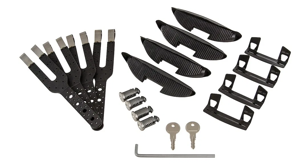RSK03 – RHINO RACK Roof Rack Cross Bar Mounting Kit, Designed To Fit Vortex Stealthbar To A Raised Roof Rail With Fou...